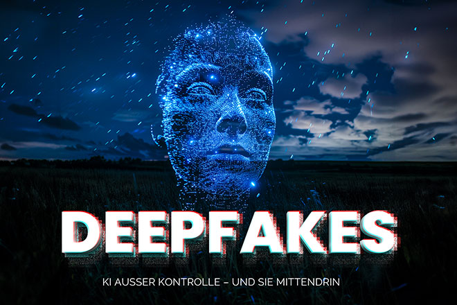 Bild mit Kopf als Illustration für Deepfakes - Die Gefahr aus dem Netz