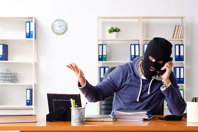 Awareness Räuber am Telefon